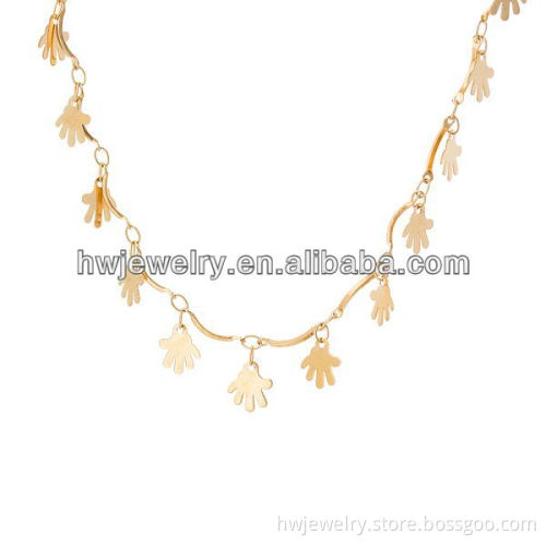 2014 cheap unique style bronze link chain necklace